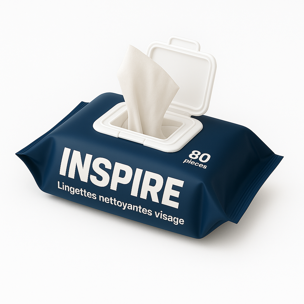 INSPIRE™ Lingettes nettoyantes visage